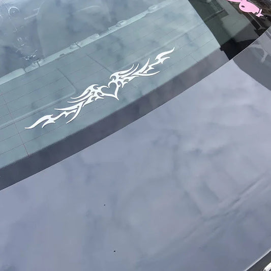 Fire Heart Car Decals