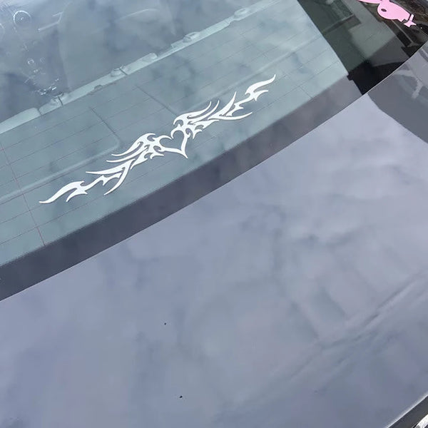 Fire Heart Car Decals